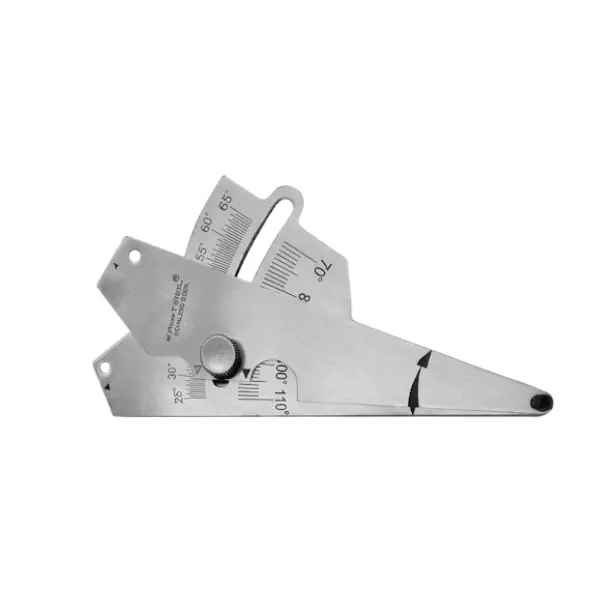 Kristeel WAG/5068 Weld Angle Gauge 0 - 110° Range Stainless Steel Bevel Angle 0.5°,