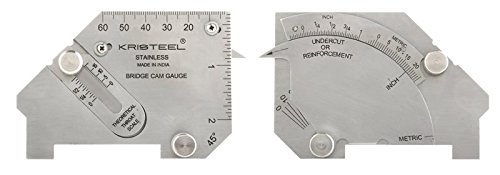 Kristeel BCWG 0.01mm Stainless Steel Bridge Cam Weld Gauge,