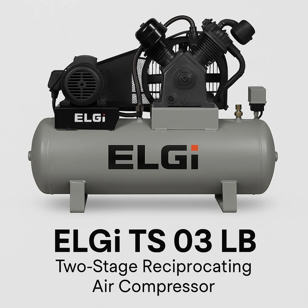 ELGI 10-12 3 phase with neutral Screw Compressor ELGIR (TS 03 LB-12 TM 220LTRS)