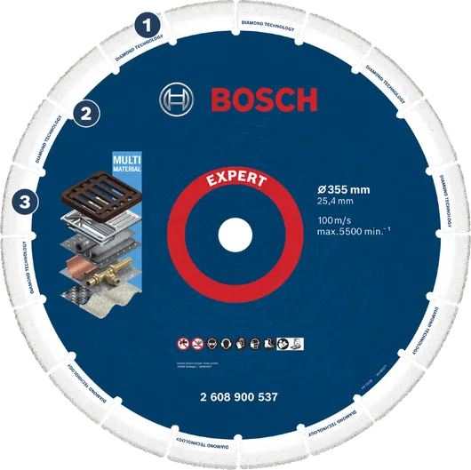 Bosch Expert Diamond Metal Cutting Wheel 355 mm - 2608900537