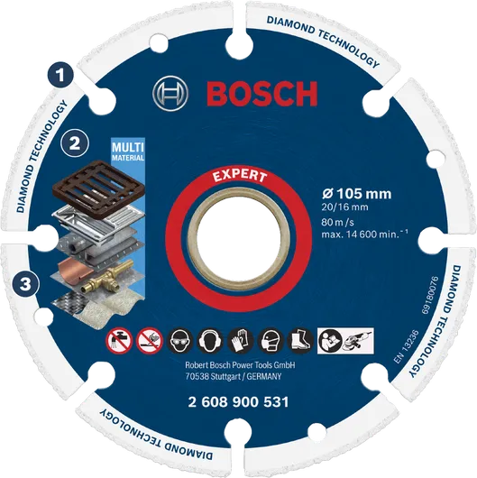 Bosch EXPERT Diamond Metal Wheel Cutting Disc 105xNaN mm - 2608900531 - photo 3