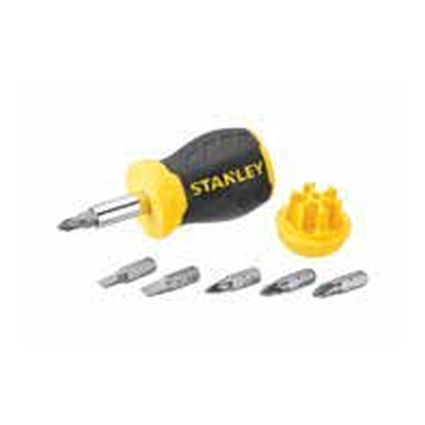 STANLEY 0-66-357 STANLEY MULTIBIT STUBBY SCREWDRIVER - STUBBY MULTIBIT