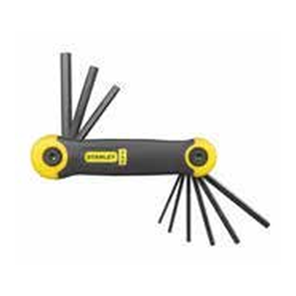 STANLEY 2-69-265 9 PIECE SAE FOLDING HEX KEY SET