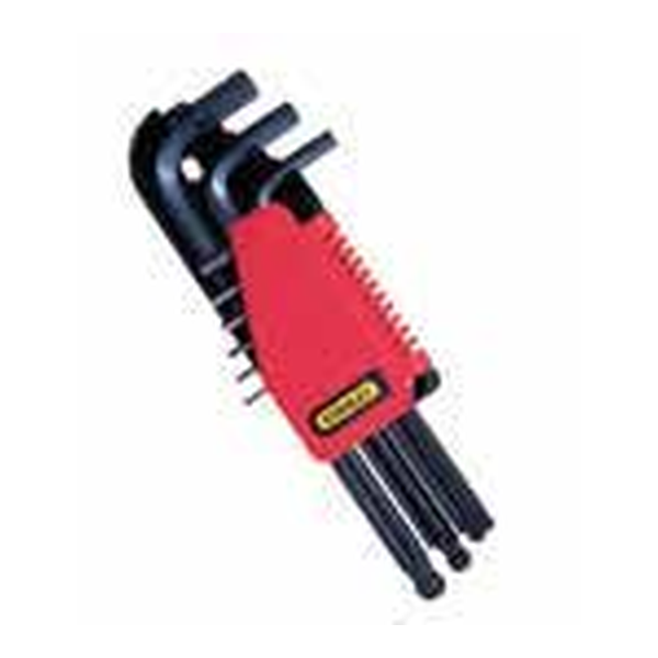 STANLEY 69-257 HEX KEY SET, 12PC, IMPERIAL, L/ARM (1/16, 5/64, 3/32, 7/64, 1/8,