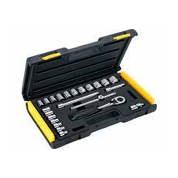 STANLEY 1-89-035 24PC 3/8 SQ.DR. 6PT SOCKET SET MET