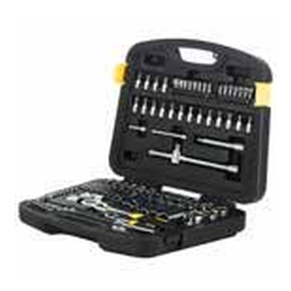 STANLEY 94-190 86PC 1/4 & 1/2 SQ.DR. SOCKET SET-6PT MET