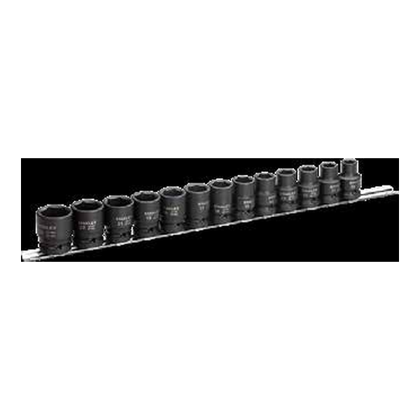 "STANLEY STMT73916-8 13PC 1/2"" Std IMPACT SOCKET SET 10, 11, 12, 13,"
