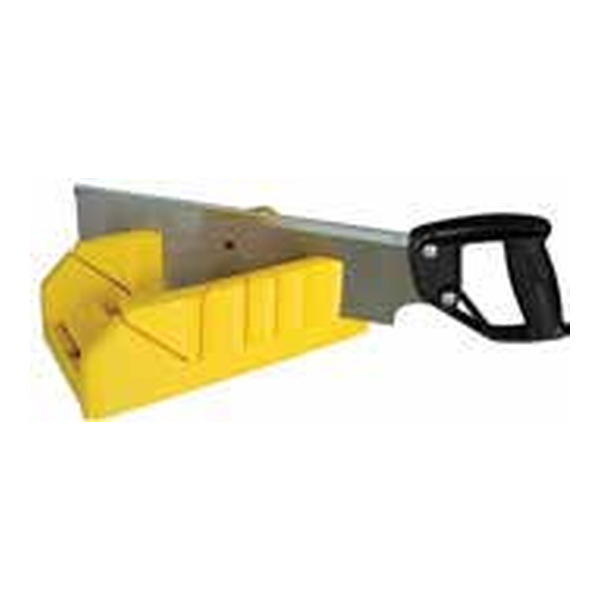 STANLEY 1-19-800 SAW STORAGE MITRE BOX WITH SAW - MITRE BOX WITH SAW