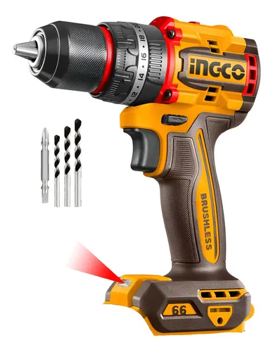 INGCO CDLI206686 - Brushless multi-head drill driver, 20V, 66Nm