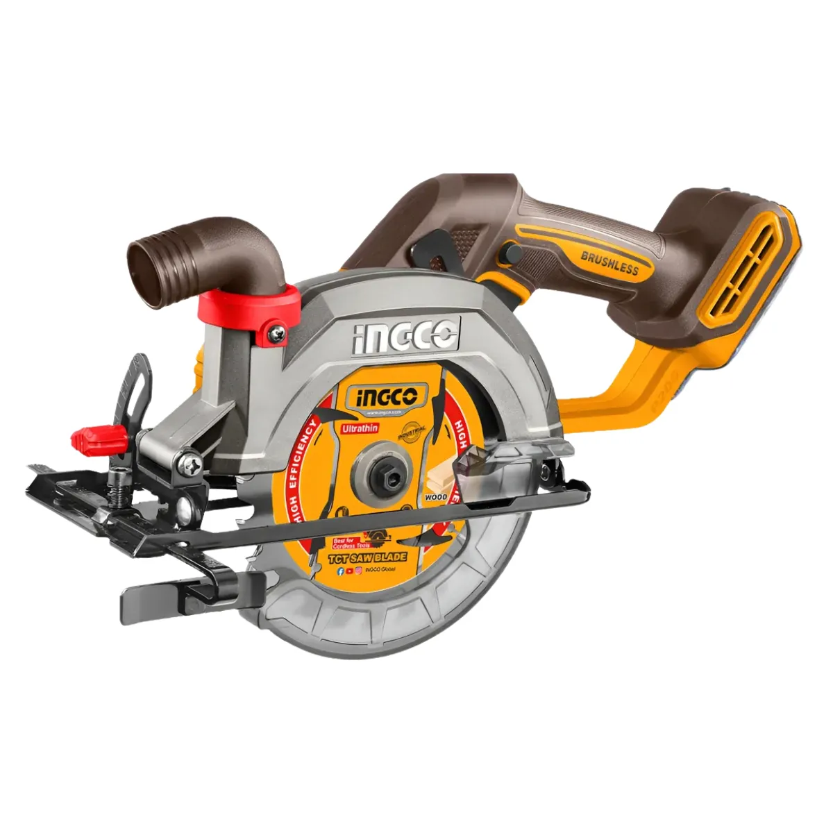 INGCO CSLI14023 - Brushless Cordless Circular Saw, 20V, 140mm