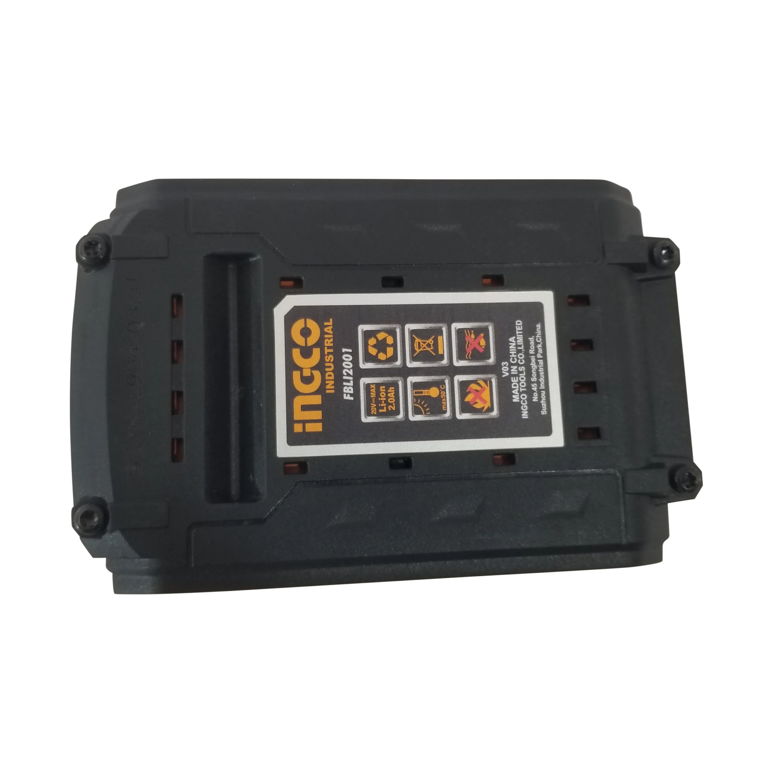 INGCO FBLI20011 - P20S Lithium-Ion Battery Pack, 20V, 2.0Ah