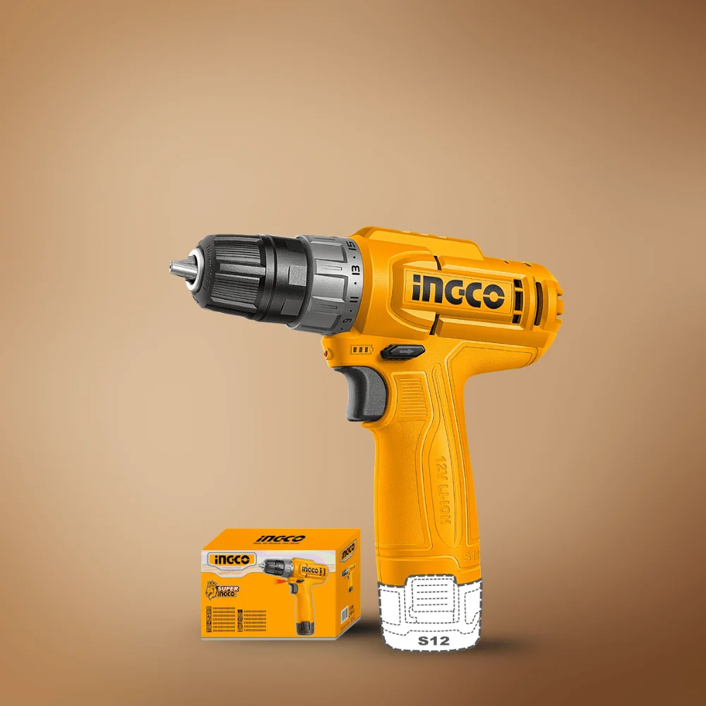 INGCO CDLI12456 - Cordless Drill, 12V, 20Nm