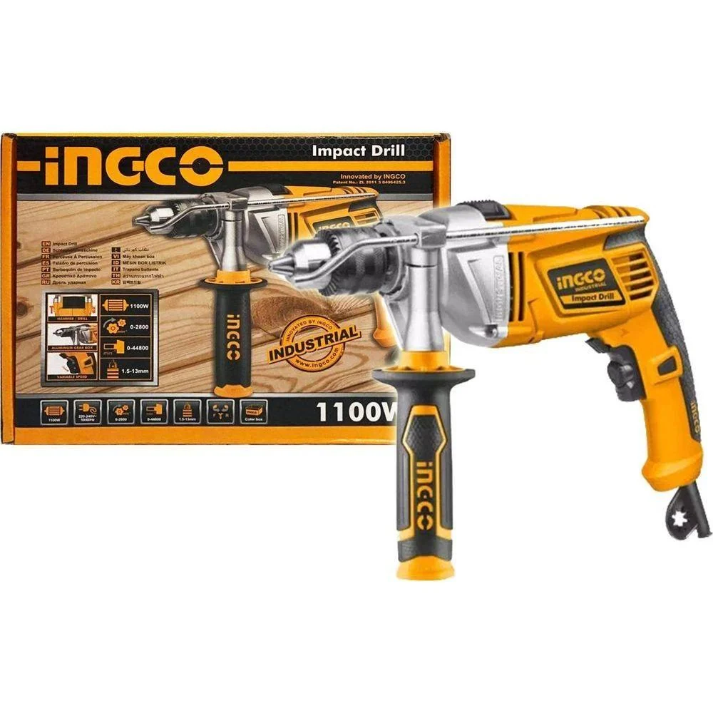 INGCO ID11008 - Impact Drill, 1100W, 13mm, 0-2800rpm