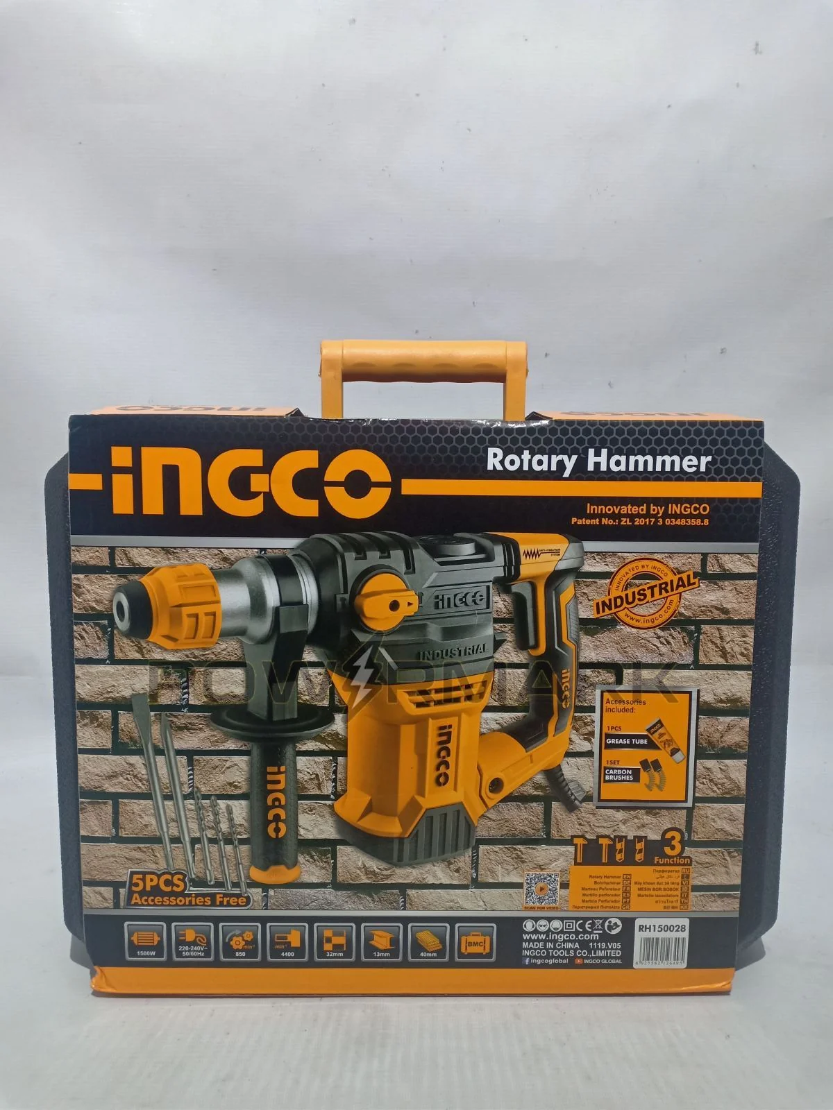 INGCO RH150028 - Rotary Hammer, 1500W, 32 mm
