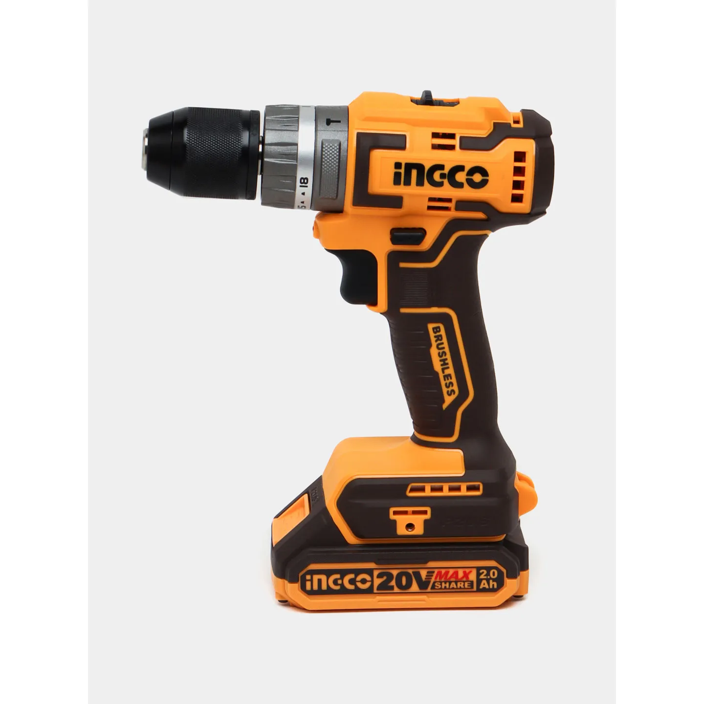 INGCO CIDLI20508 - Brushless Cordless Impact Drill, 20V, 50 Nm
