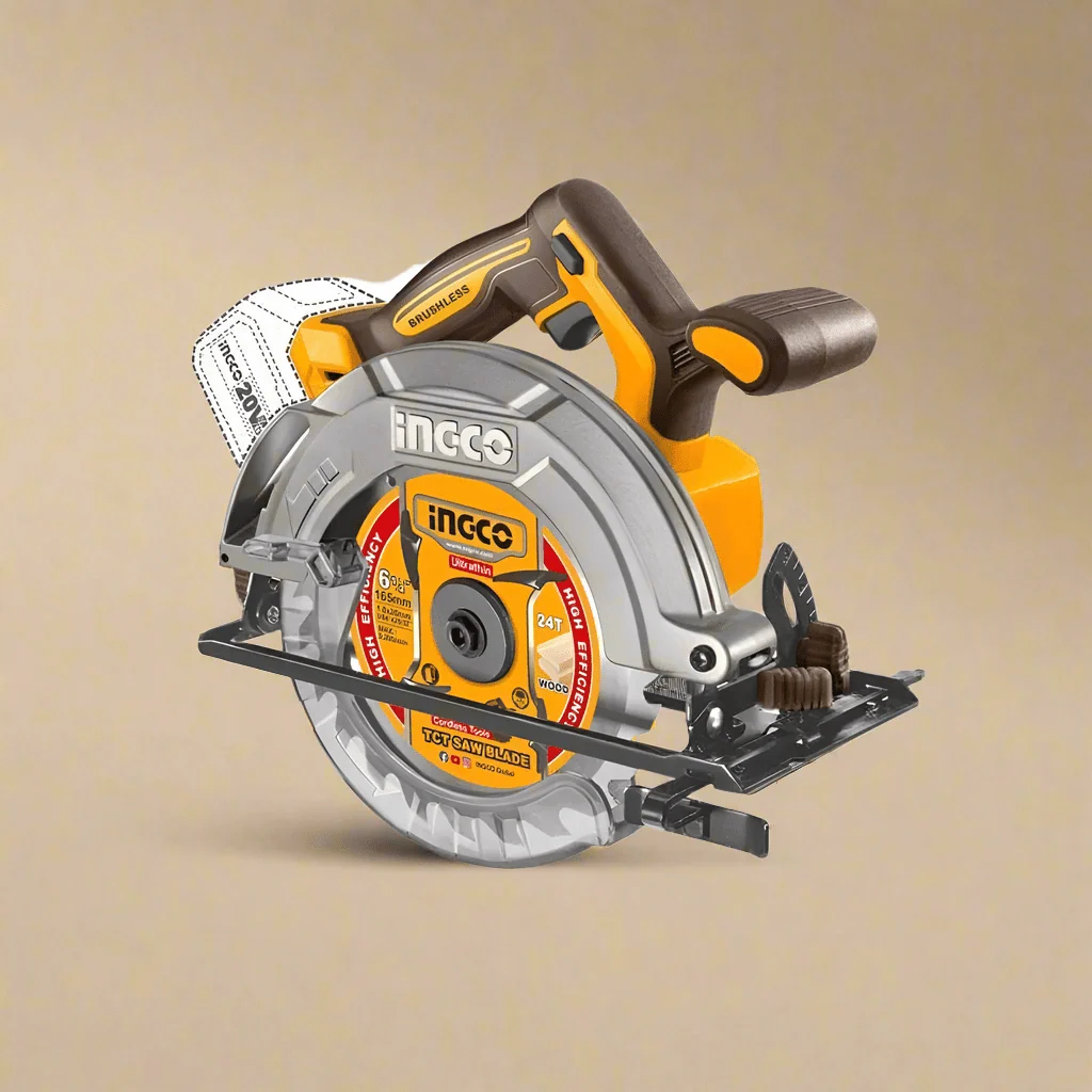 INGCO CSLI16521 - Brushless Cordless Circular Saw, 165 mm, 5200 rpm