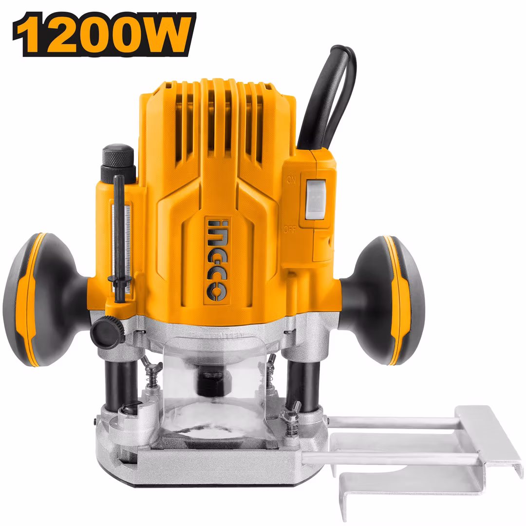 INGCO RT12008 - Electric Plunge Router, 1200W, 25000 rpm