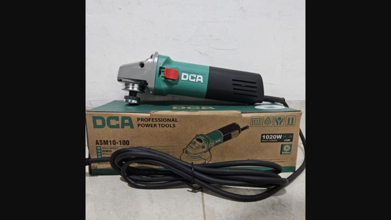 DCA ASM10-100 Corded Angle Grinder, 1020 W, 100 mm, 13000 RPM