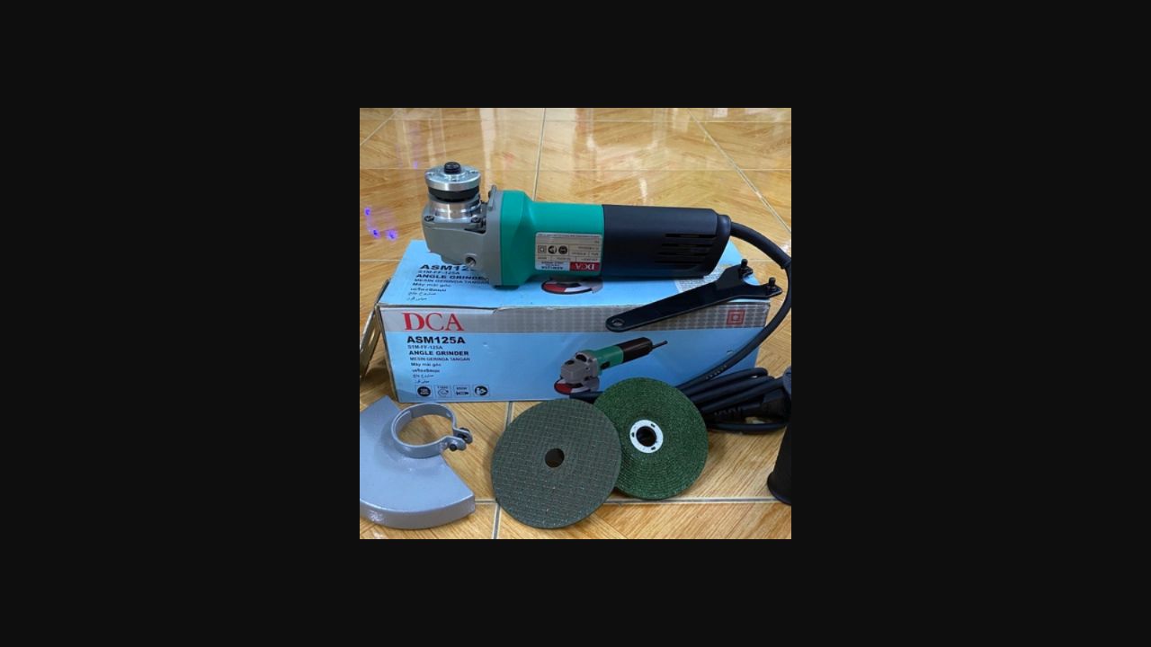 DCA ASM125A Corded Angle Grinder, 850 W, 125 mm, 11800 RPM