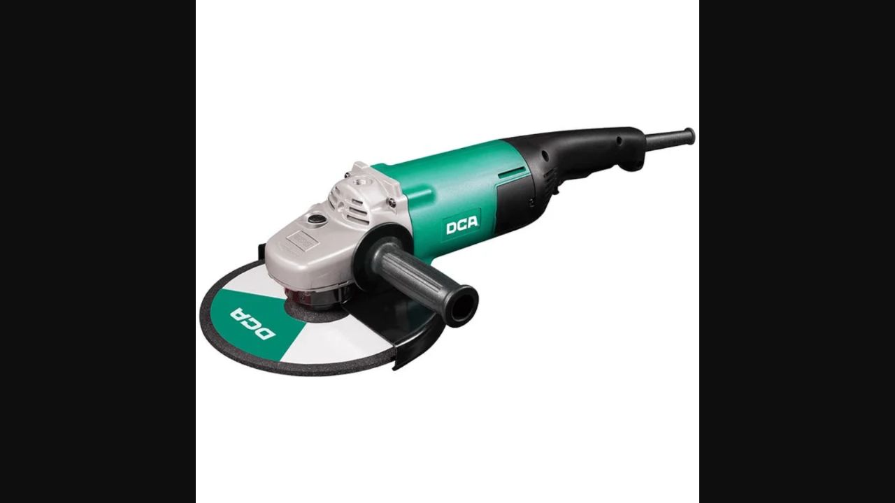 DCA ASM03-180 Corded Angle Grinder, 2200 W, 180 mm, 8300 RPM