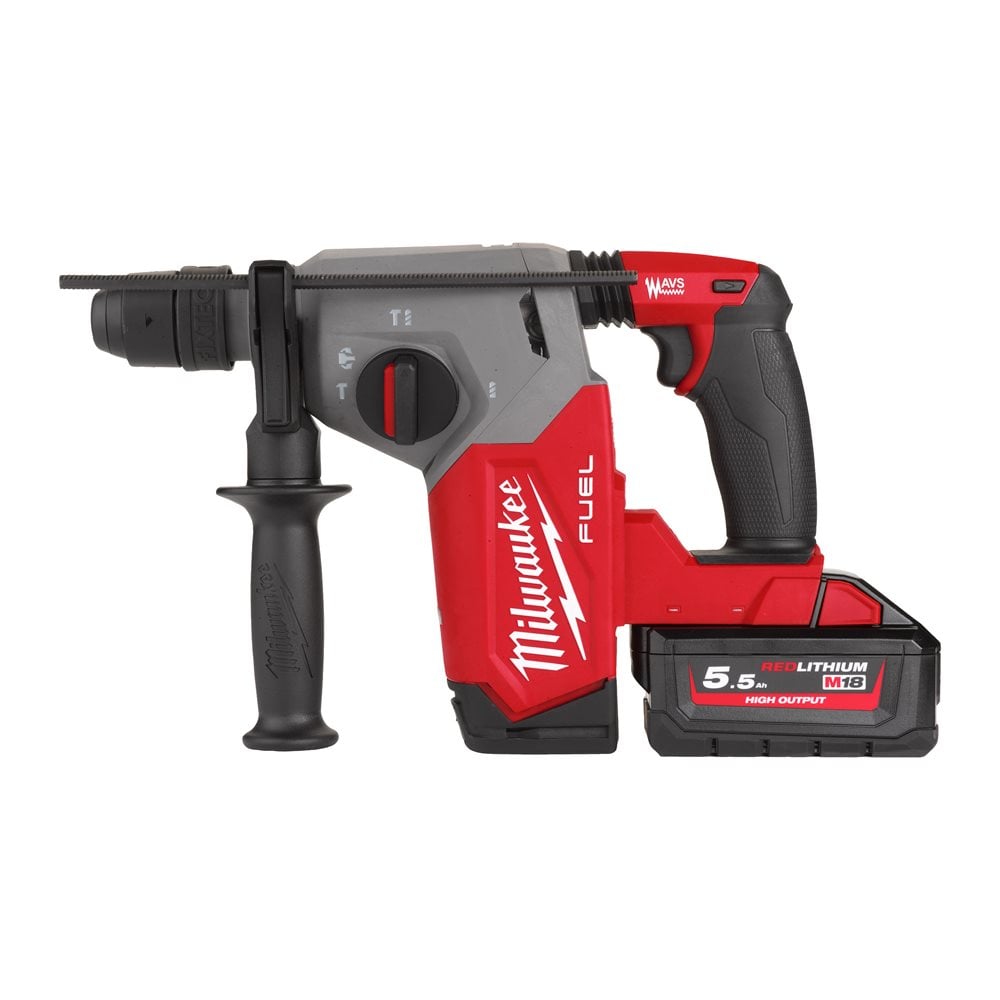 Milwaukee M18 FHX - FUEL 4-Mode 26 mm SDS-Plus Rotary Hammer Kit with FIXTEC