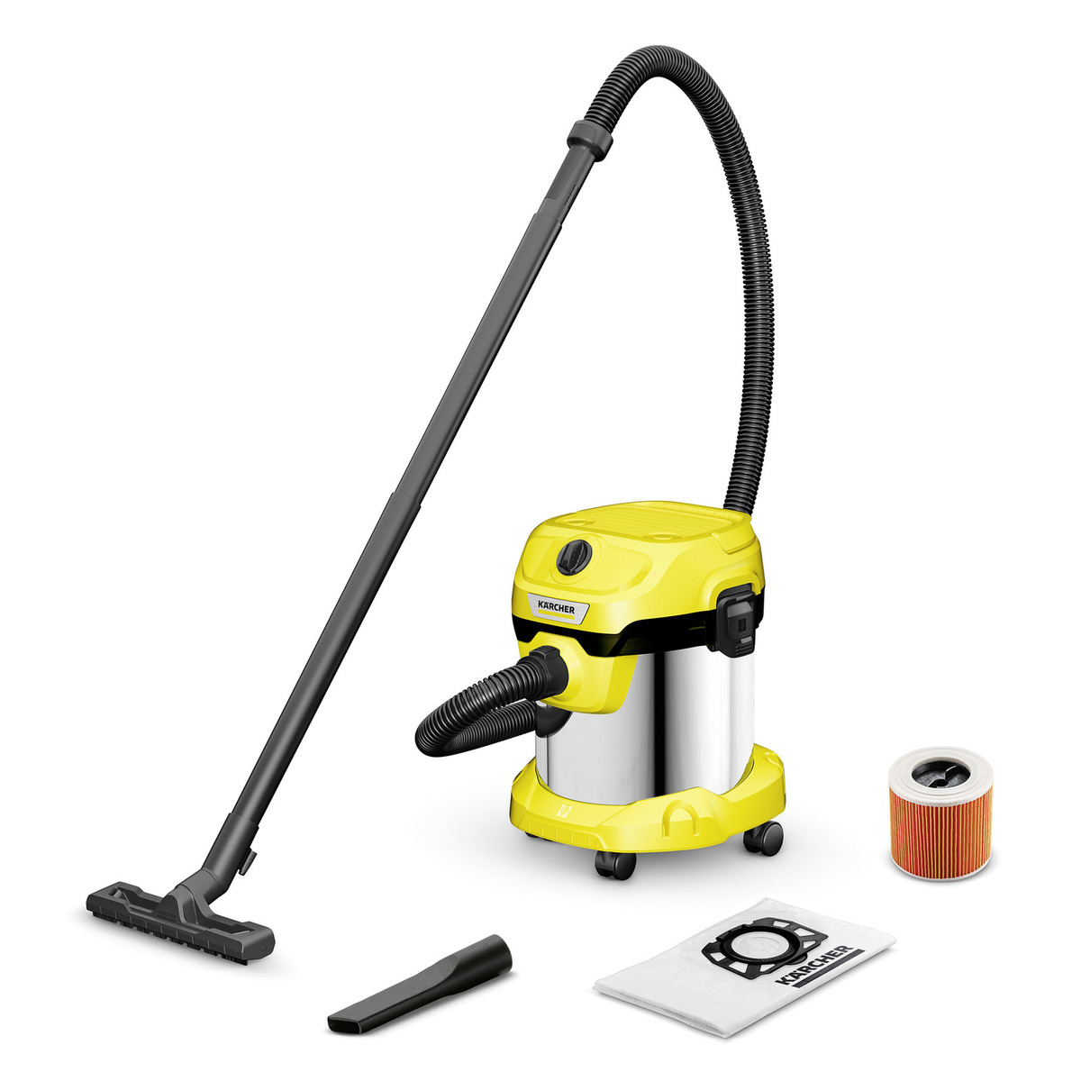 Kärcher WD 2 Plus S V-15/4/18 Wet and Dry Vacuum Cleaner