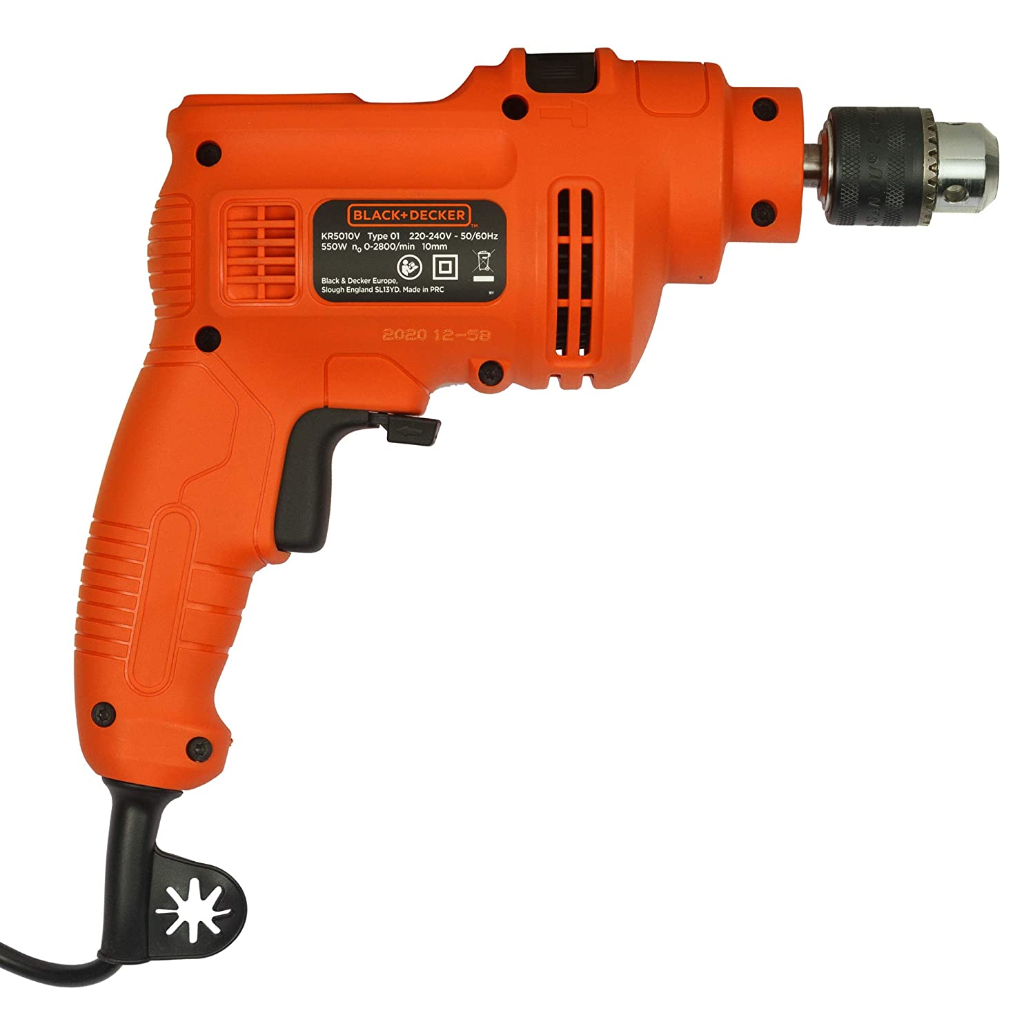 BLACK+DECKER KR5010V 10mm Variable-Speed Hammer Drill