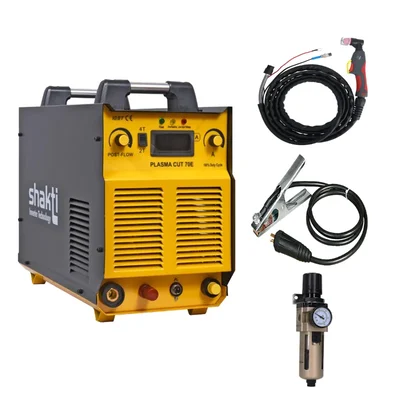 Shakti Technology CUT 70E 70A Three Phase IGBT Air Plasma Cutting Machine
