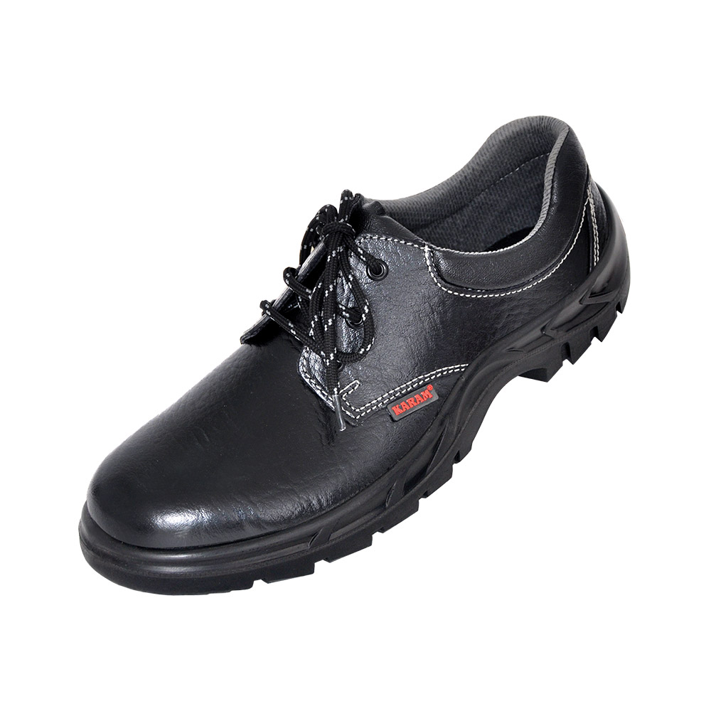 KARAM FS02 Elegant Workman Black Leather Safety Shoes