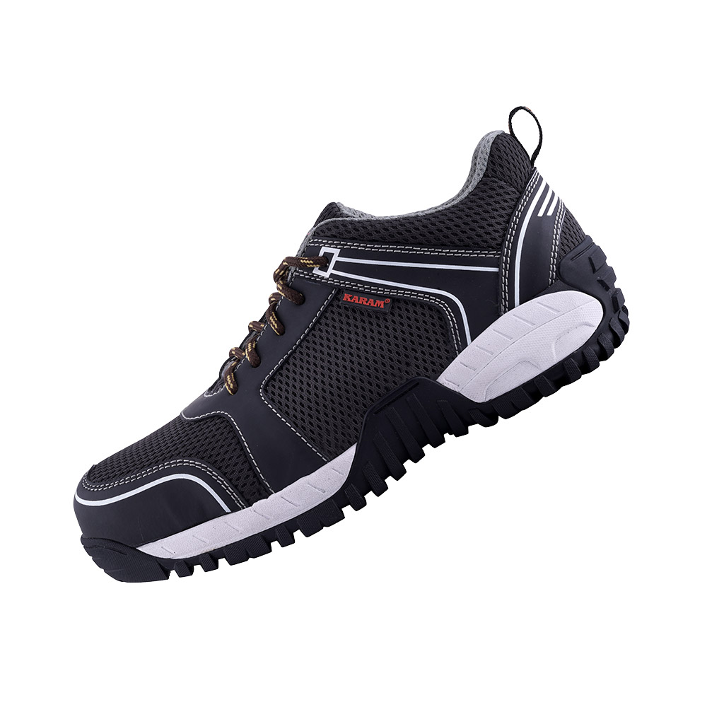 KARAM FS251(BL) Black Microfiber Low-Ankle Safety Shoes