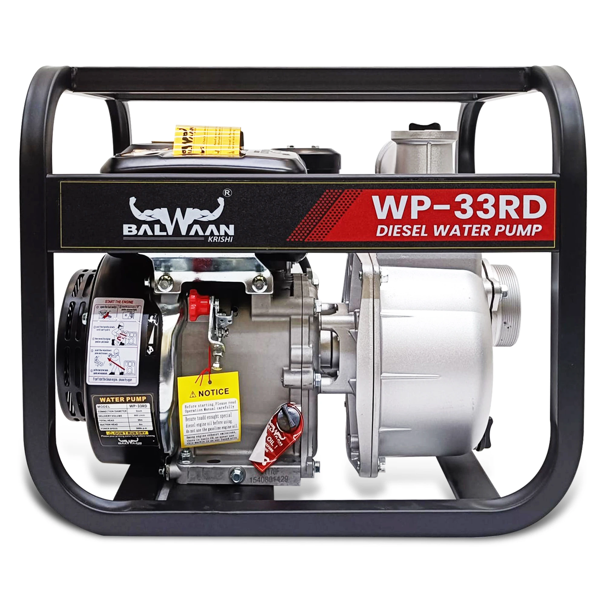 Balwaan 7 HP Diesel Water Pump WP-33RD