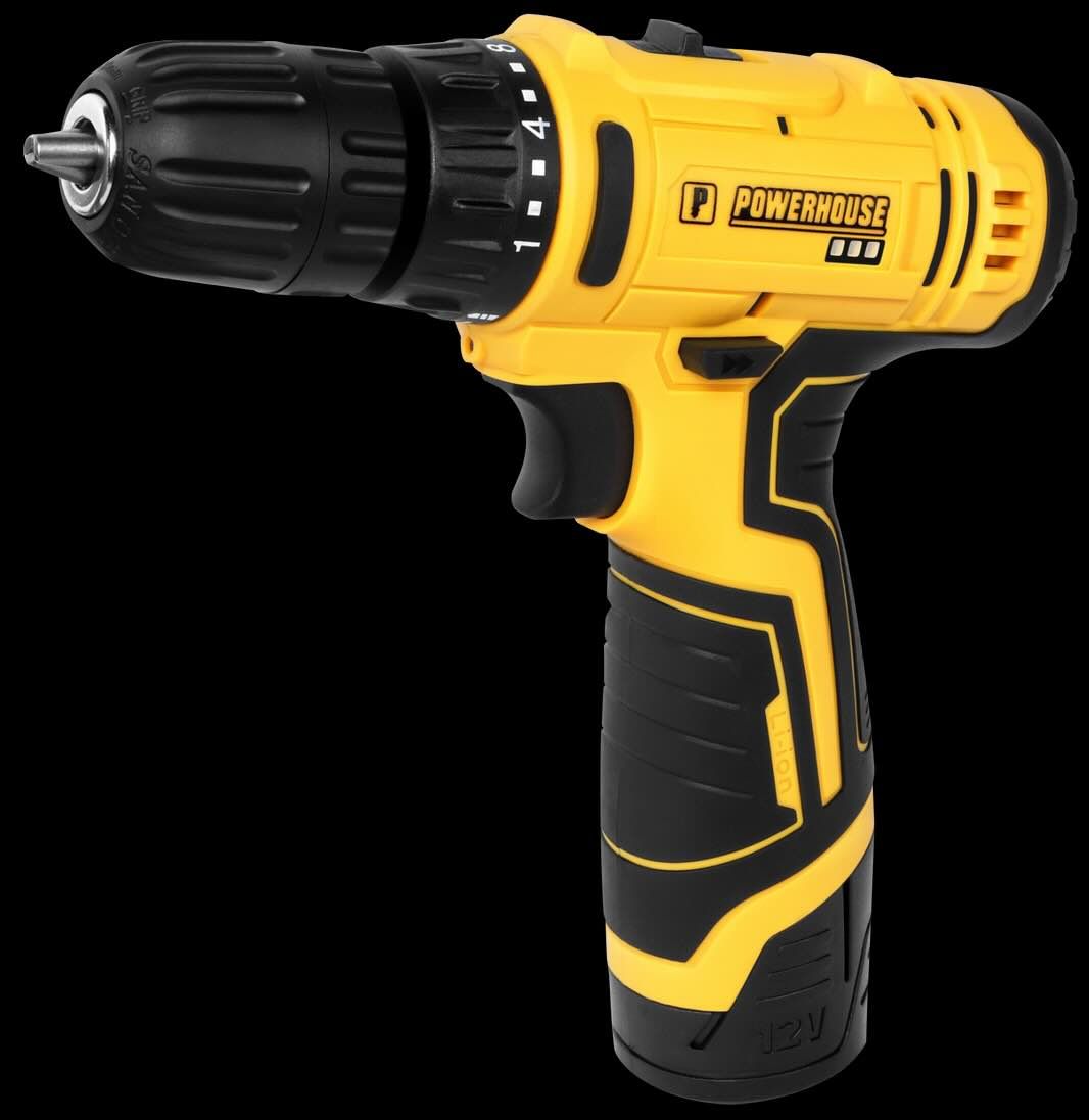 PowerHouse PHS12 12V Cordless Drill & Screwdriver Kit