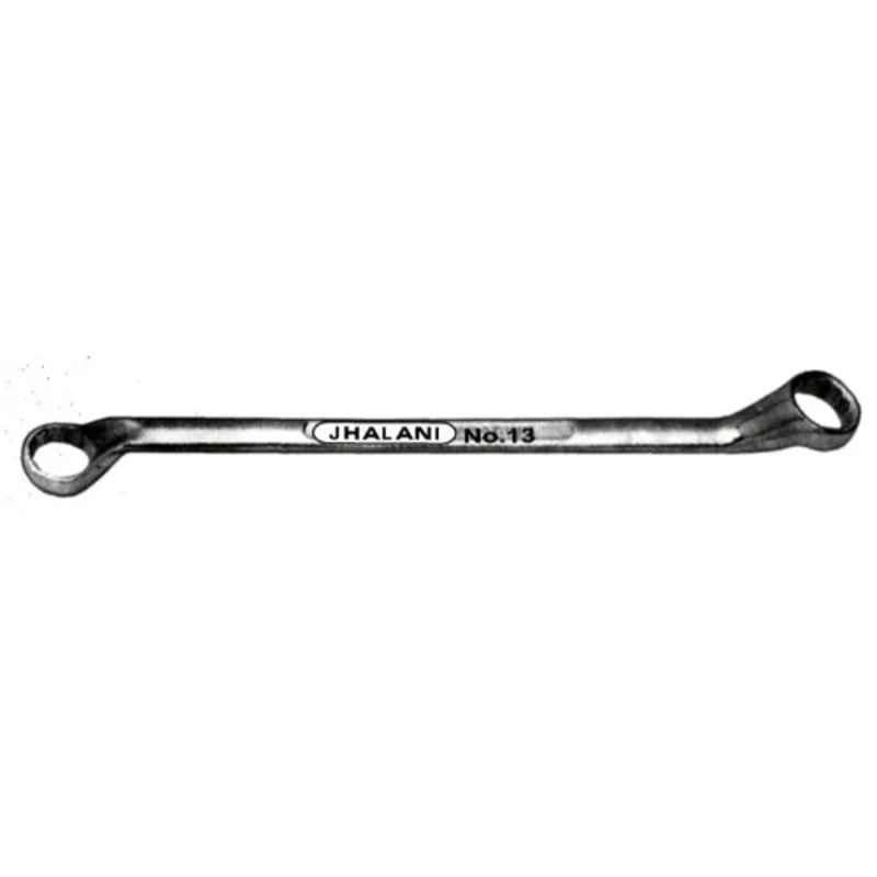 Jhalani 13CS/6 Bihexagon Ring Spanner Set – Carbon Steel, 6 Pieces