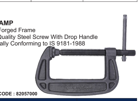 Jhalani C-Clamp 49 Series