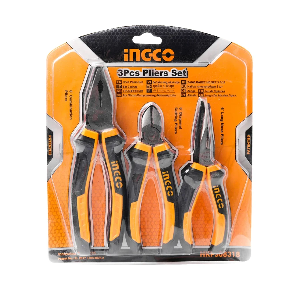 INGCO Three Piece Pliers Set HKPS08318
