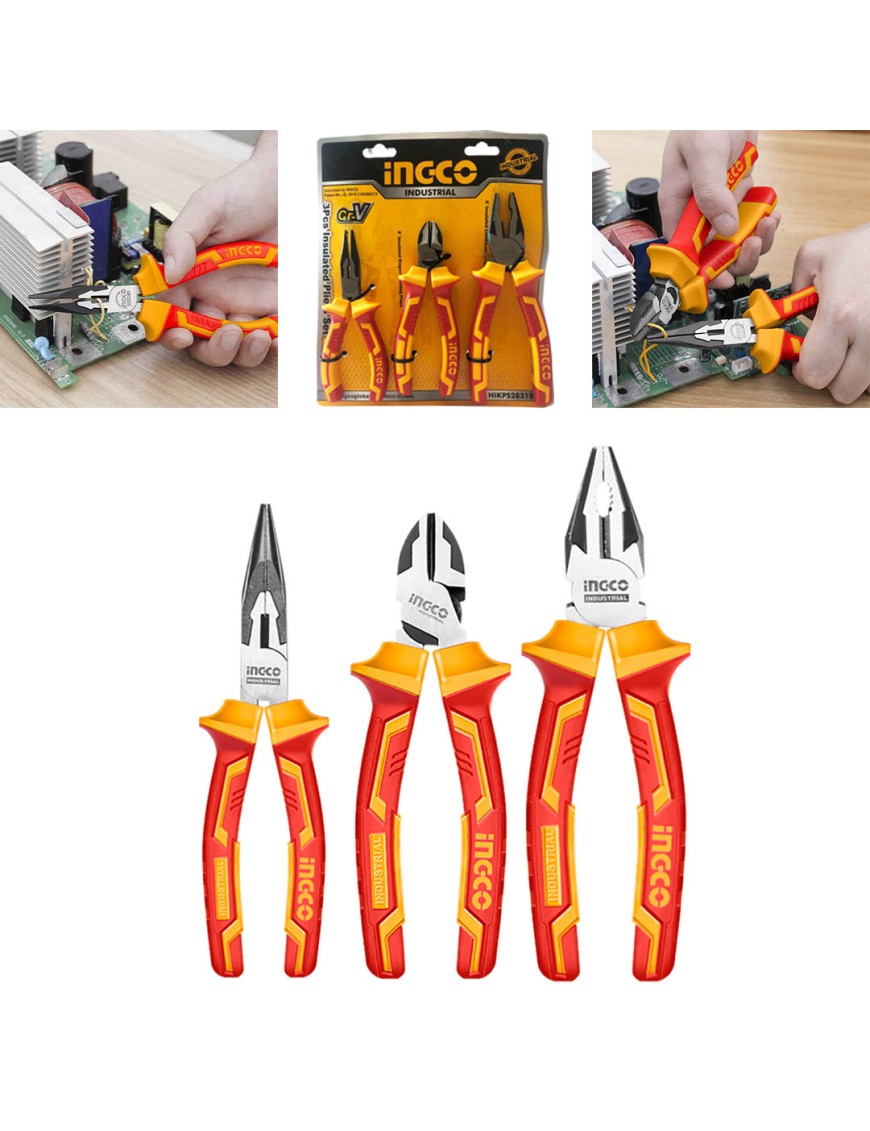 INGCO Insulated Pliers Set 3 Pieces HIKPS28318