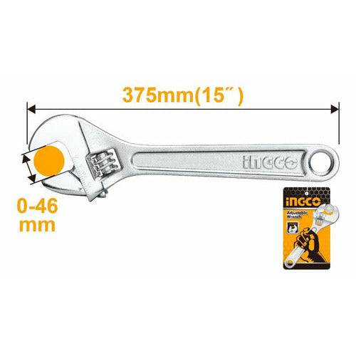 INGCO Adjustable Wrench 15 inch HADW131158