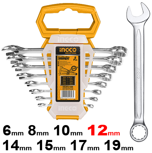 INGCO Combination Spanner Set, 8 pcs – HKSPA1088