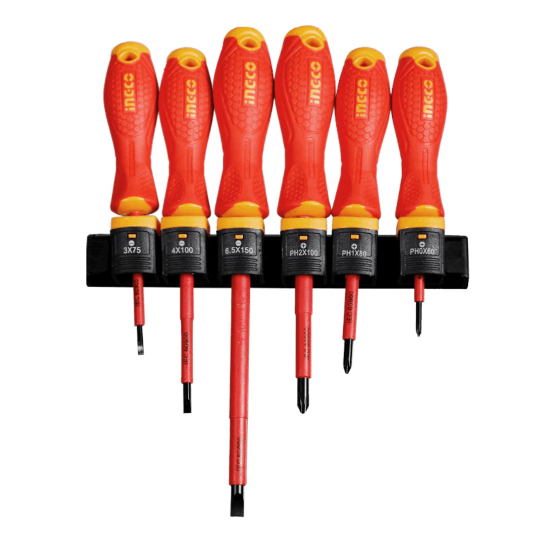 INGCO Insulated Screwdriver Set, 6 pcs – HKISD0608