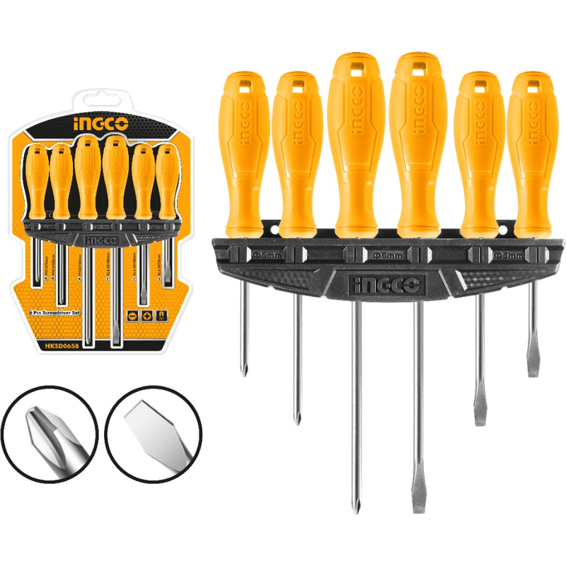 INGCO Screwdriver Set, 6 pcs – HKSD0658