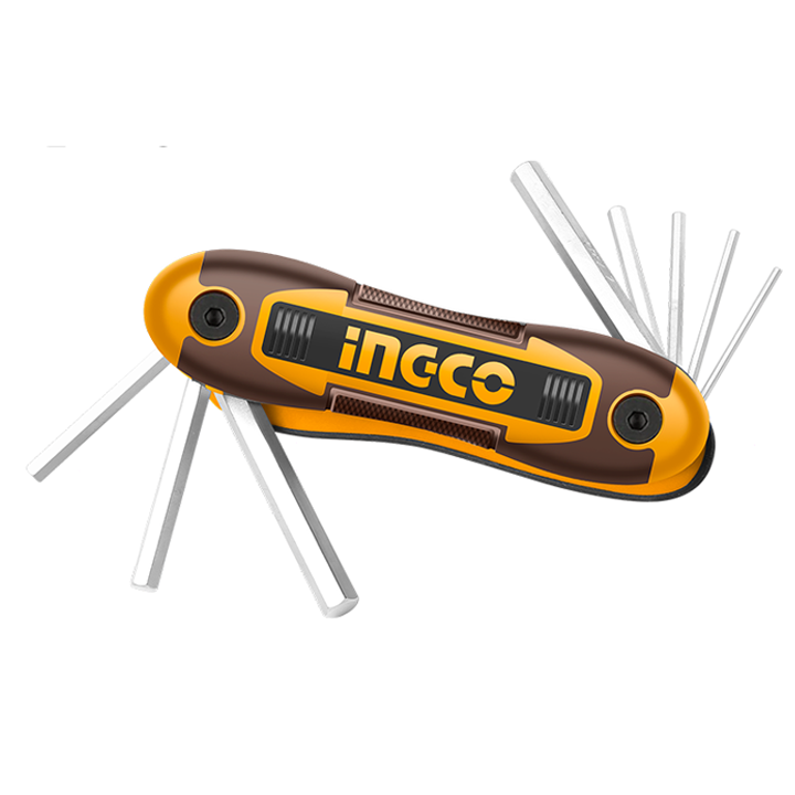 INGCO Folding Hex Key Set, 8 pcs – HHK14081