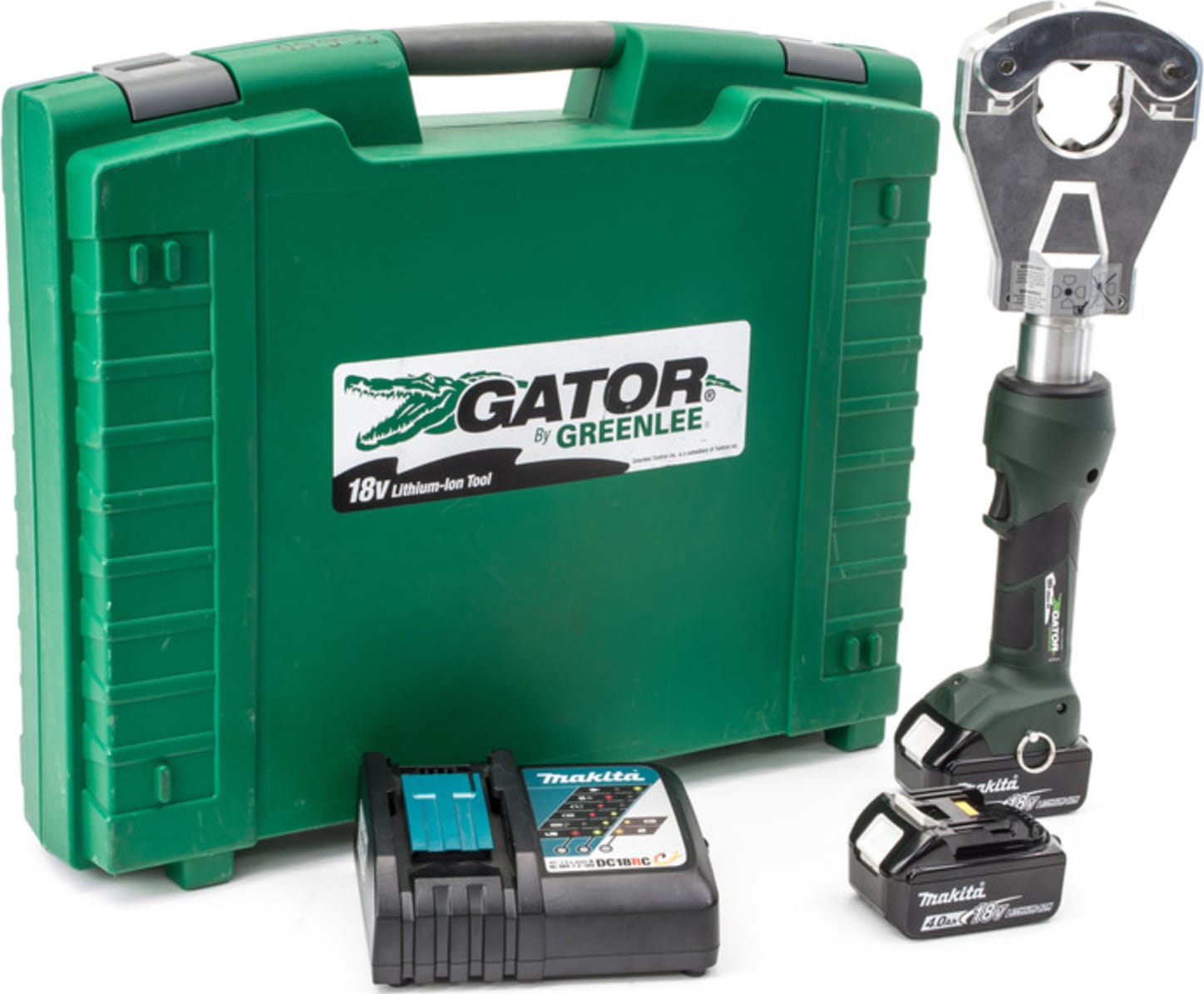 Greenlee EK6FTILX 6-Ton Inline Quad-Point Crimper