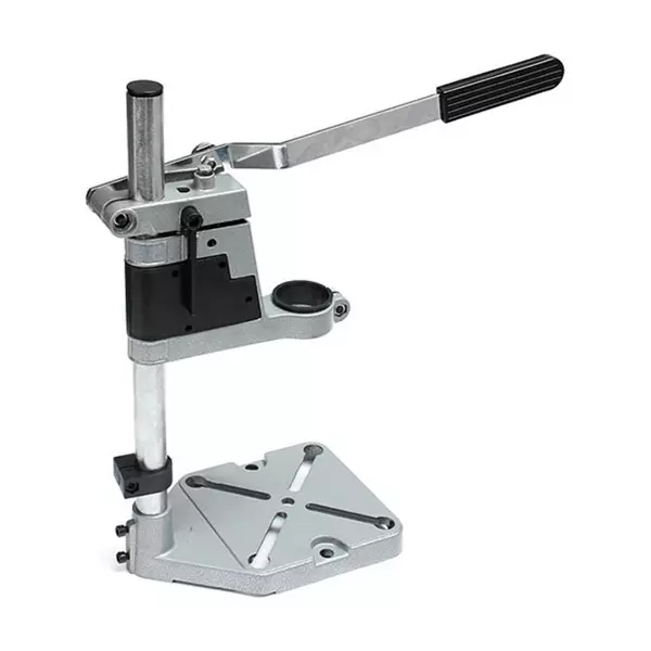 YIKING Metal Drill Stand (Silver/Black), DS-100