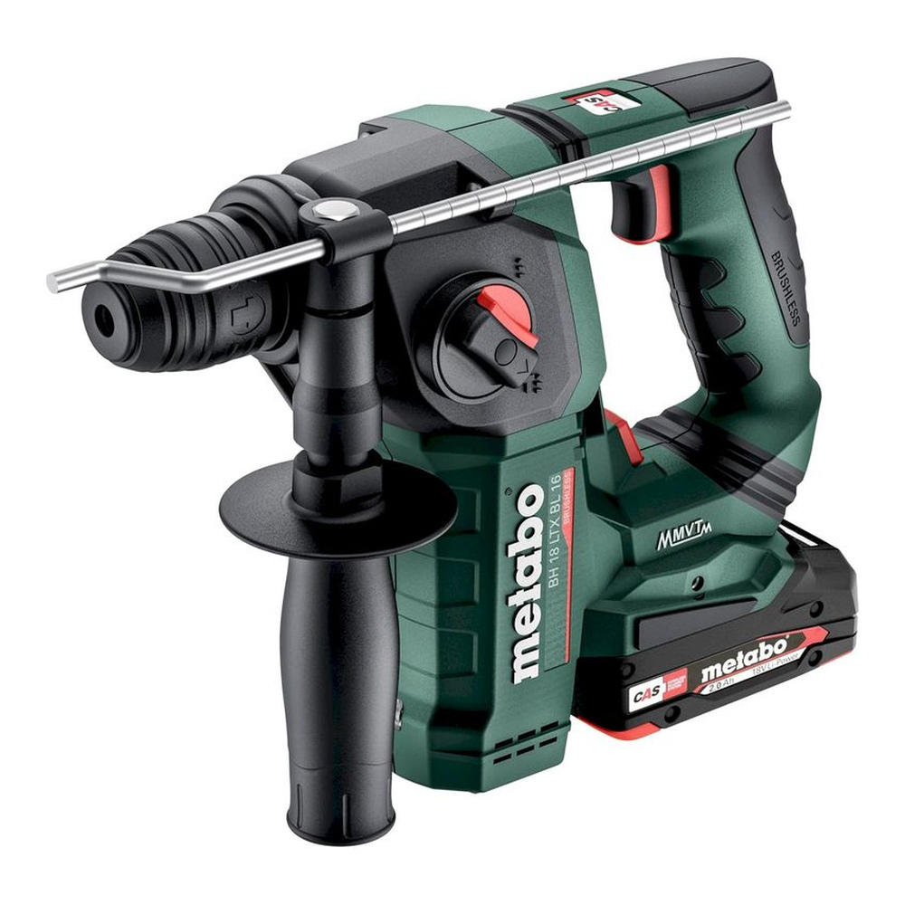 Metabo BH 18 LTX BL 16 Brushless Cordless Hammer Kit, 2x2Ah (600324500)