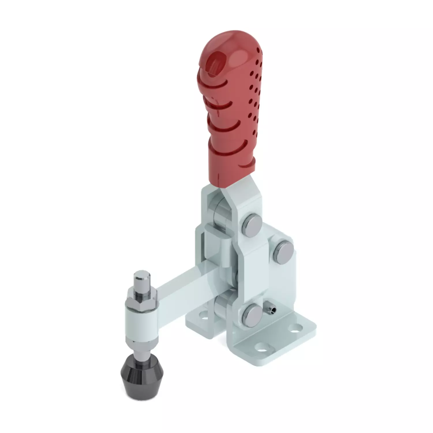STEEL-SMITH Vertical Hold Down Action Medium Duty Clamps Flanged Base 1 kN, VTC-2535-SF