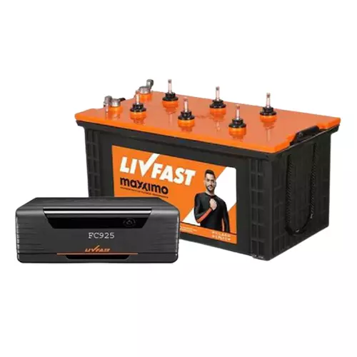 Livfast 160 AH MXSTJ 1936+ FC 925 Jumbo Tubular Inverter Battery