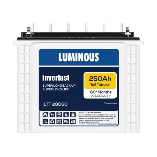 Luminous ILTT28060 250 AhTubular Inverter Battery