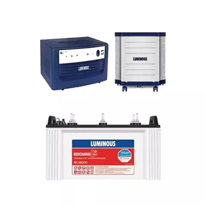 Luminous Eco Watt Neo 800 Inverter + RC16000 135Ah Battery + Trolly