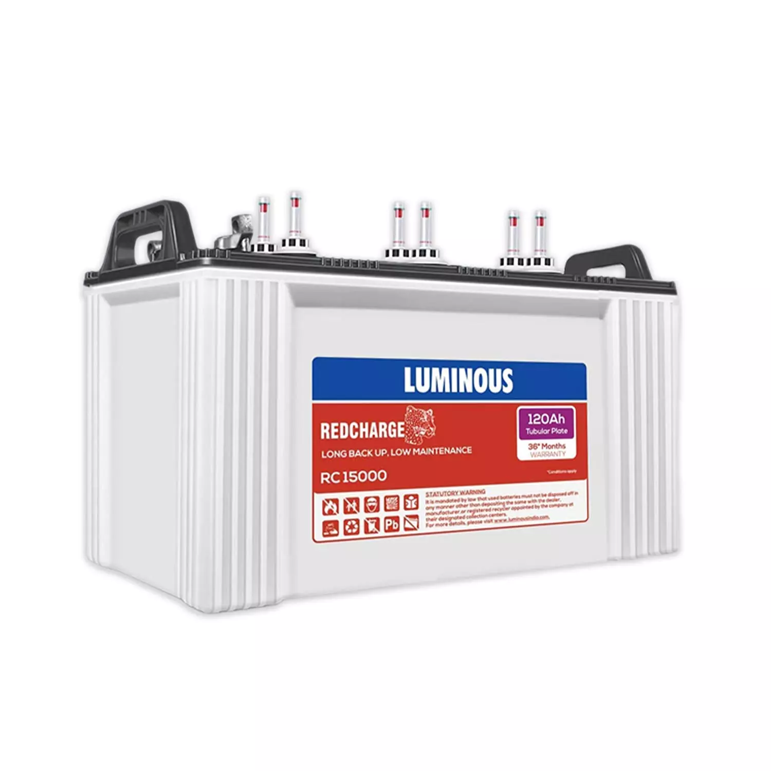 Luminous 12 V 120 Ah Red Charge RC15000 Inverter Battery