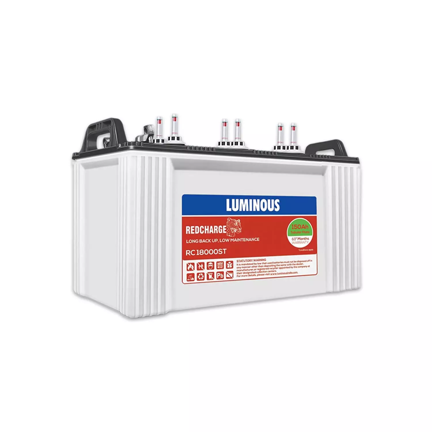 Luminous Red Charge RC 18000ST 150 Ah Short Tubular Inverter Battery